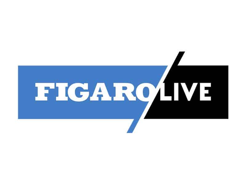 Logo Figaro Live avec "FIGARO" en bleu sur fond blanc et "LIVE" en blanc sur fond noir.